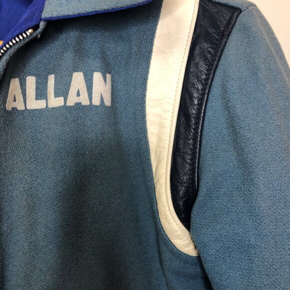 Vintage Letterman Jacket Princeton Jr. High Reversable Halloween Costume Allan - Picture 11 of 16